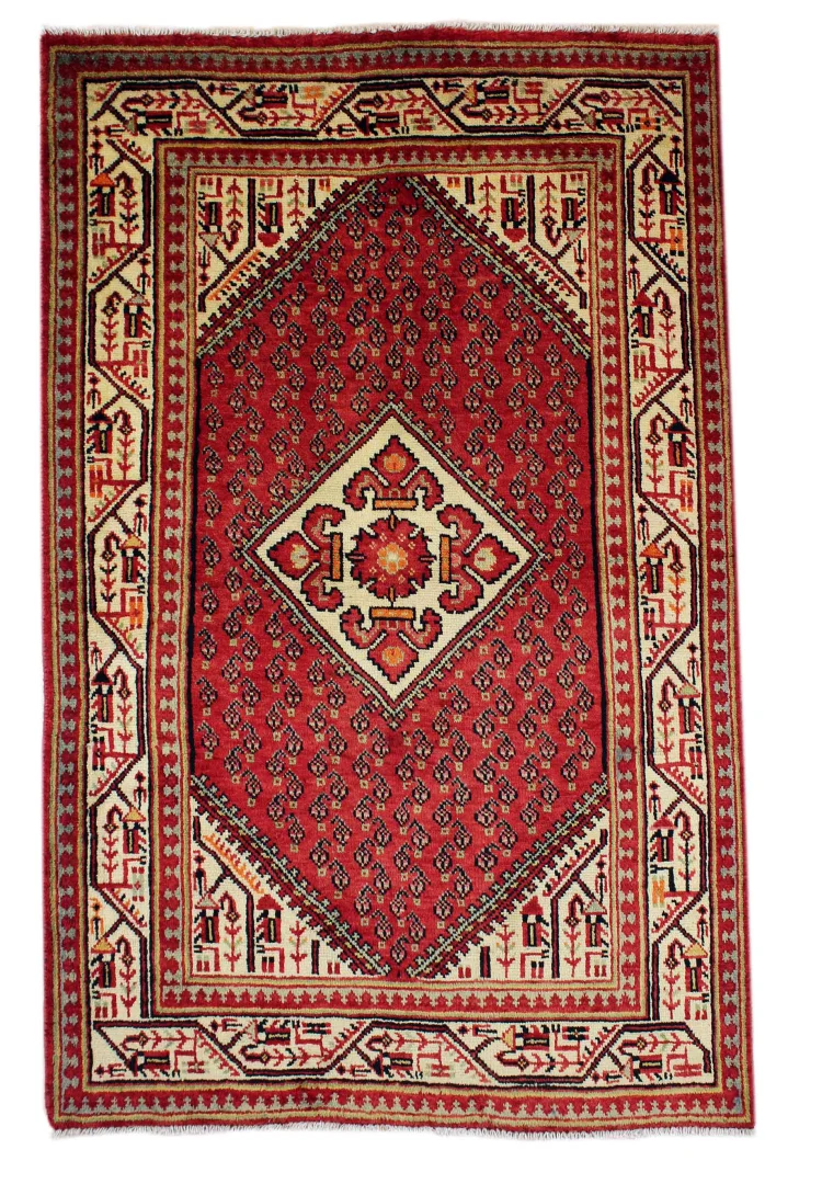 Perserteppich Sarough 168 x 107 cm Wolle handgeknüpft