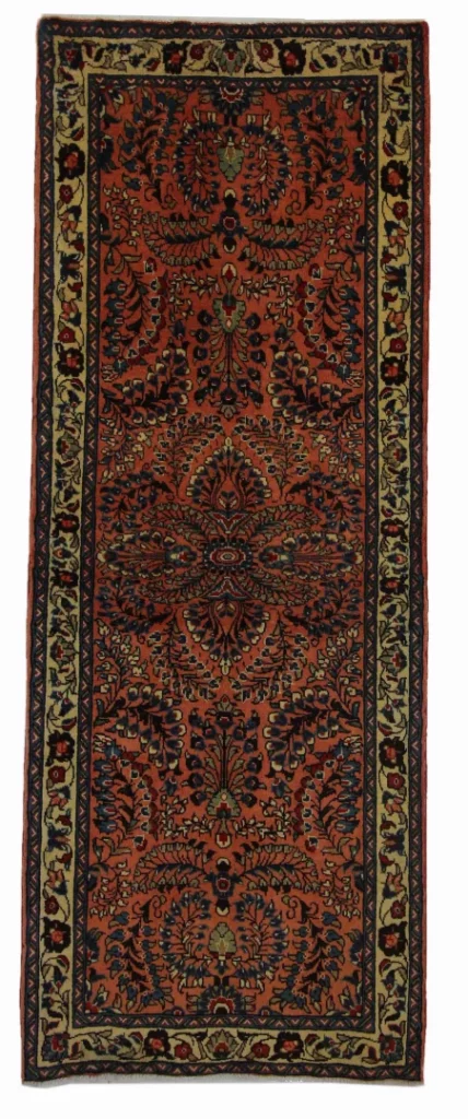 Perserteppich Sarough 205 x 78 cm handgeknüpft