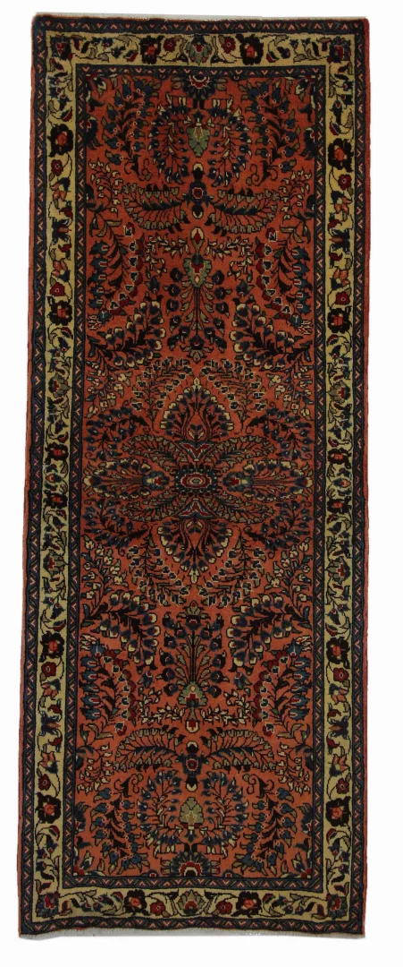 Perserteppich Sarough 205 x 78 cm handgeknüpft
