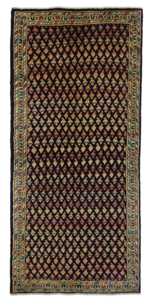 Perserteppich Sarough 225 x 104 cm Wolle handgeknüpft