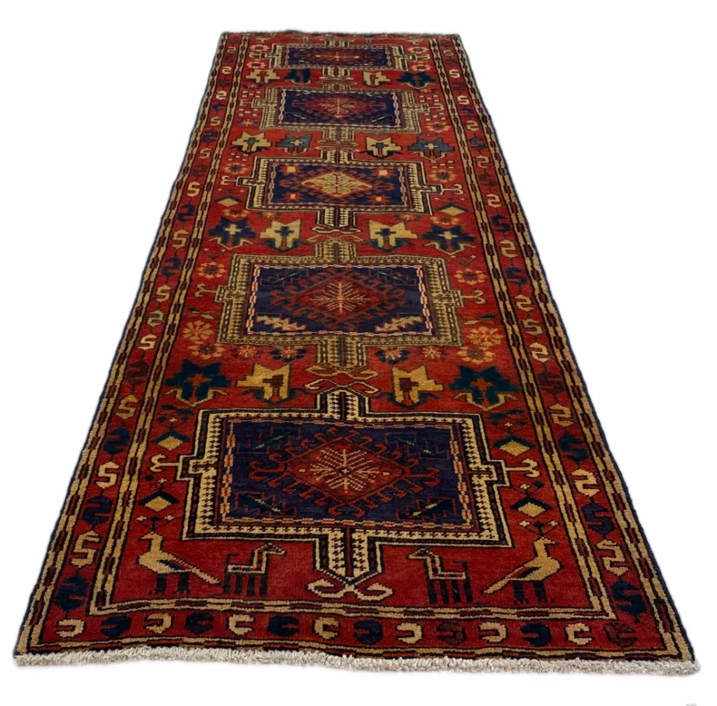 handgeknupfter-meshkin-orientteppich-304x93-cm-120000-knoten-m-1 Orientteppich Meshkin 304 x 93 cm Wolle handgeknüpft
