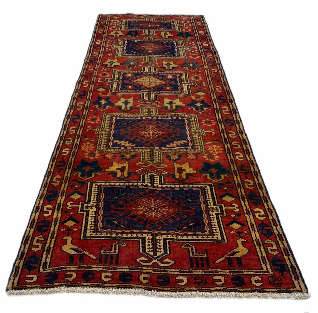 handgeknupfter-meshkin-orientteppich-304x93-cm-120000-knoten-m-1 Orientteppich Meshkin 304 x 93 cm Wolle handgeknüpft