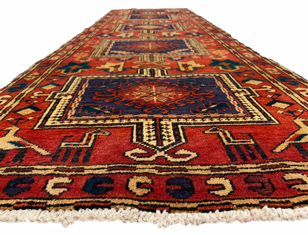 handgeknupfter-meshkin-orientteppich-304x93-cm-120000-knoten-m-4 Orientteppich Meshkin 304 x 93 cm Wolle handgeknüpft