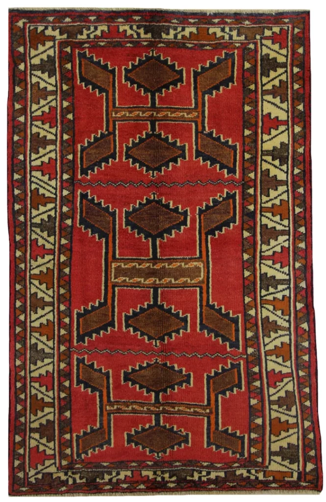 Perserteppich Shiraz 188 x 120 cm Wolle handgeknüpft