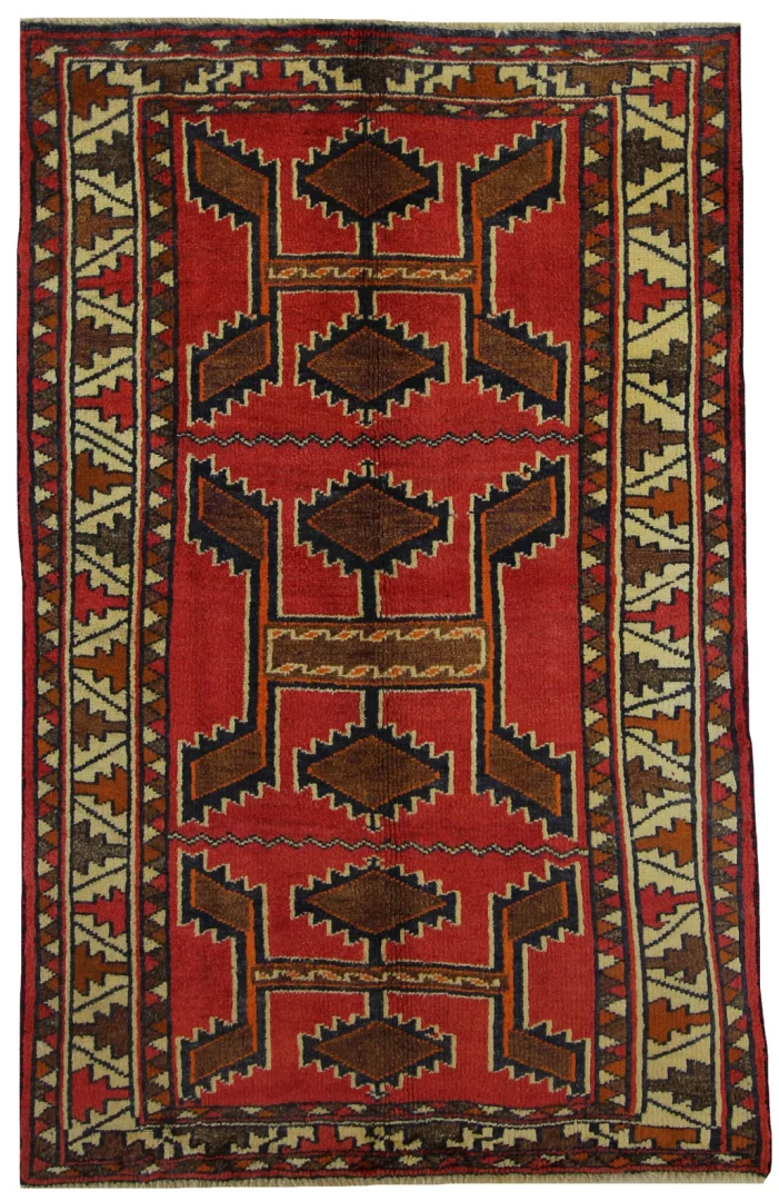 Perserteppich Shiraz 188 x 120 cm Wolle handgeknüpft