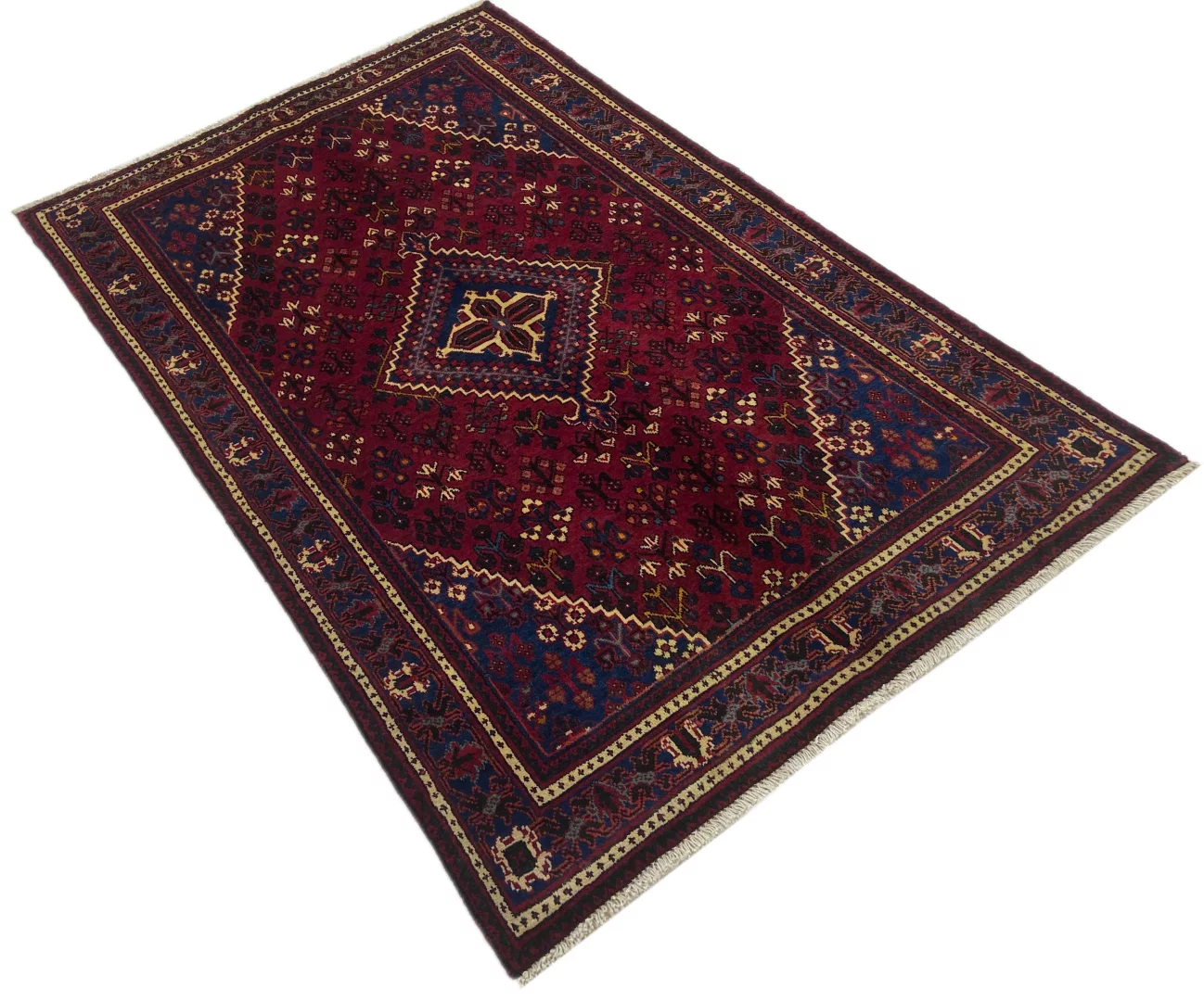 Orientteppich Meymeh 206 x 128 cm Wolle handgeknüpft