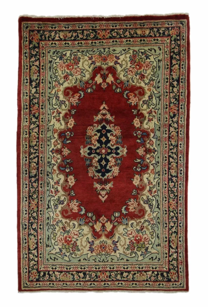 Perserteppich Zandschan 195 x 124 cm Baumwolle handgeknüpft
