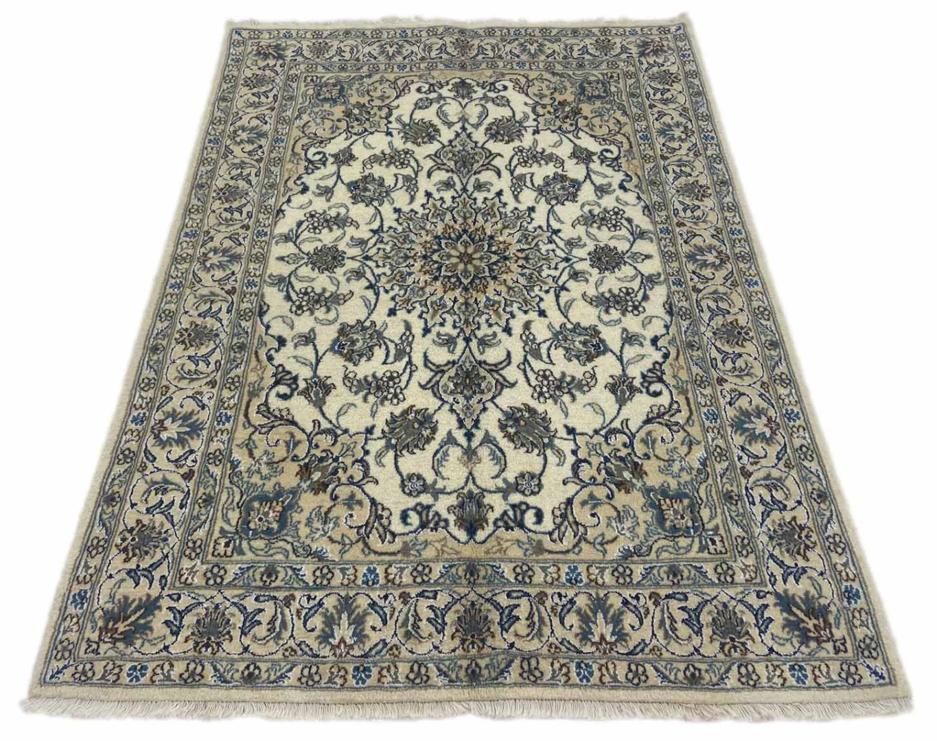 Perserteppich Nain 203 x 146 cm Wolle handgeknüpft
