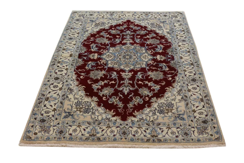 Perserteppich Nain 205 x 122 cm Wolle handgeknüpft