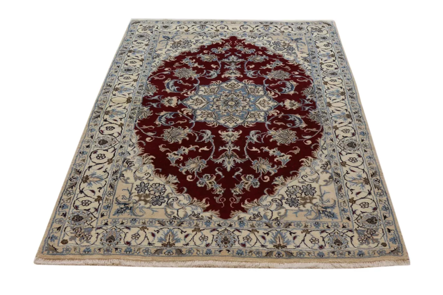 Perserteppich Nain 205 x 122 cm Wolle handgeknüpft