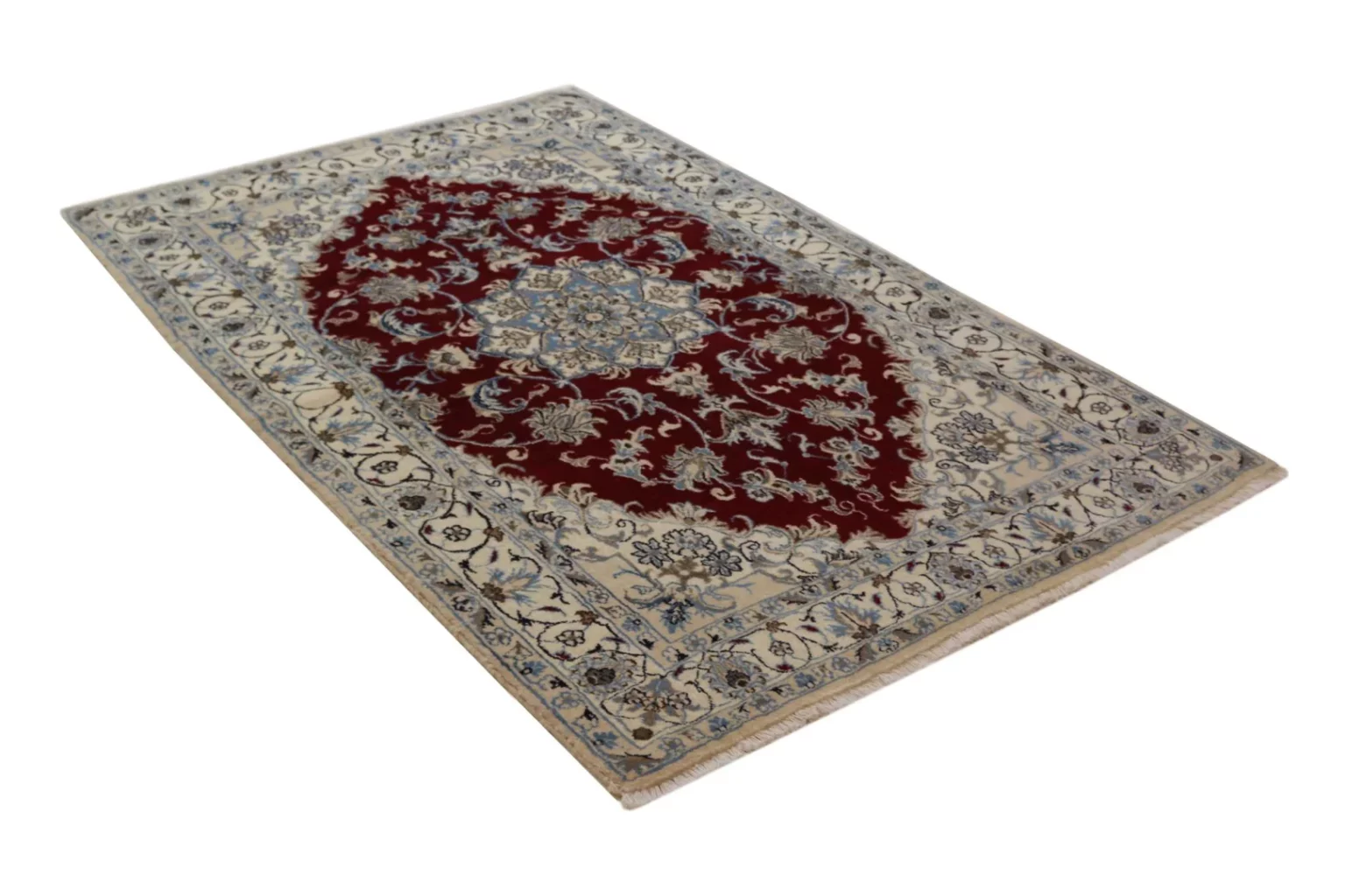 Perserteppich Nain 205 x 122 cm Wolle handgeknüpft