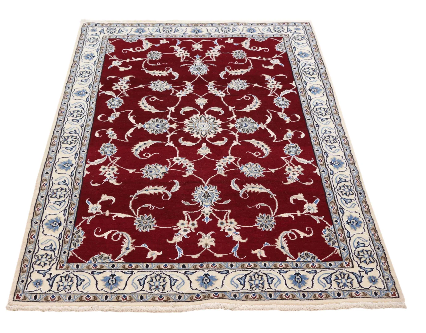 Perserteppich Nain 206 x 120 cm Wolle handgeknüpft