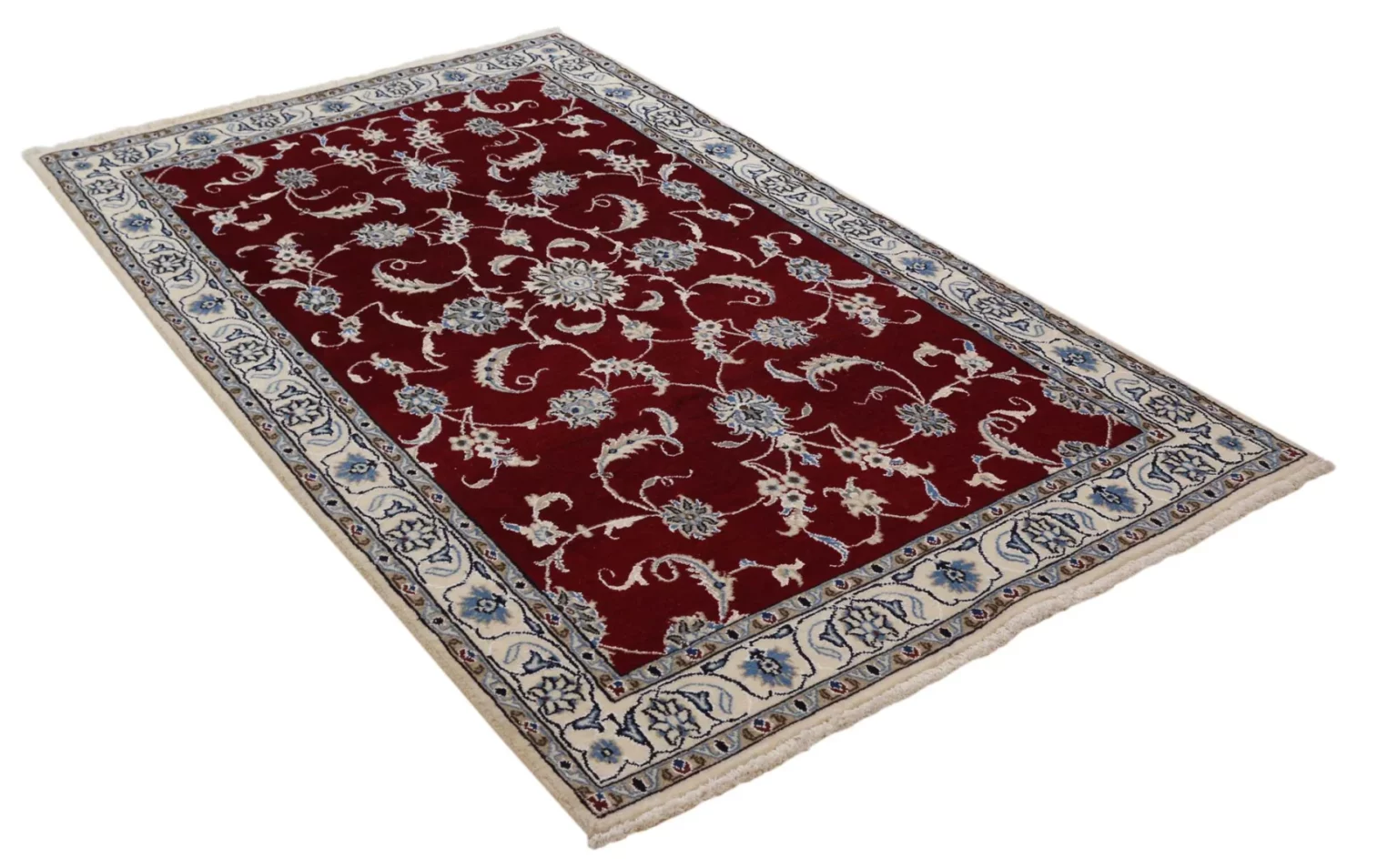Perserteppich Nain 206 x 120 cm Wolle handgeknüpft