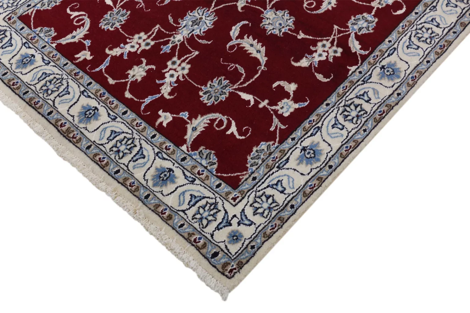 Perserteppich Nain 206 x 120 cm Wolle handgeknüpft
