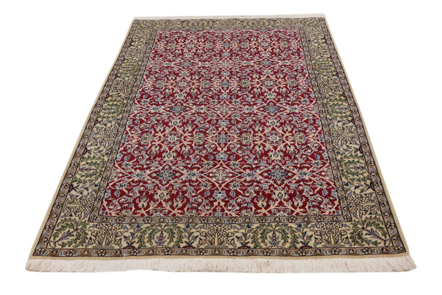 Perserteppich Nain 9La 210 x 132 cm Wolle handgeknüpft