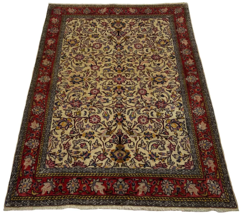 Perserteppich Sarough 144x106 cm Wolle handgeknüpft
