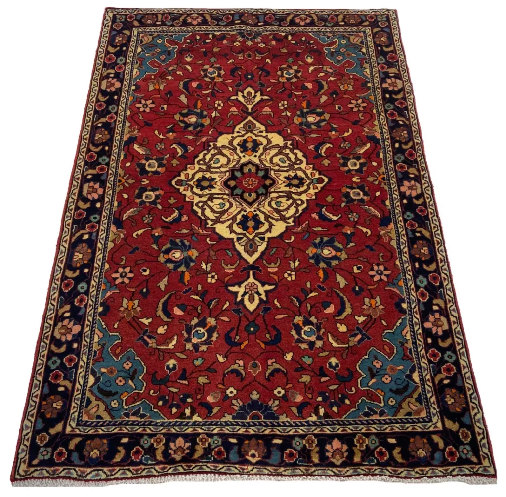 Perserteppich Sarough 155 x 104 cm Wolle handgeknüpft