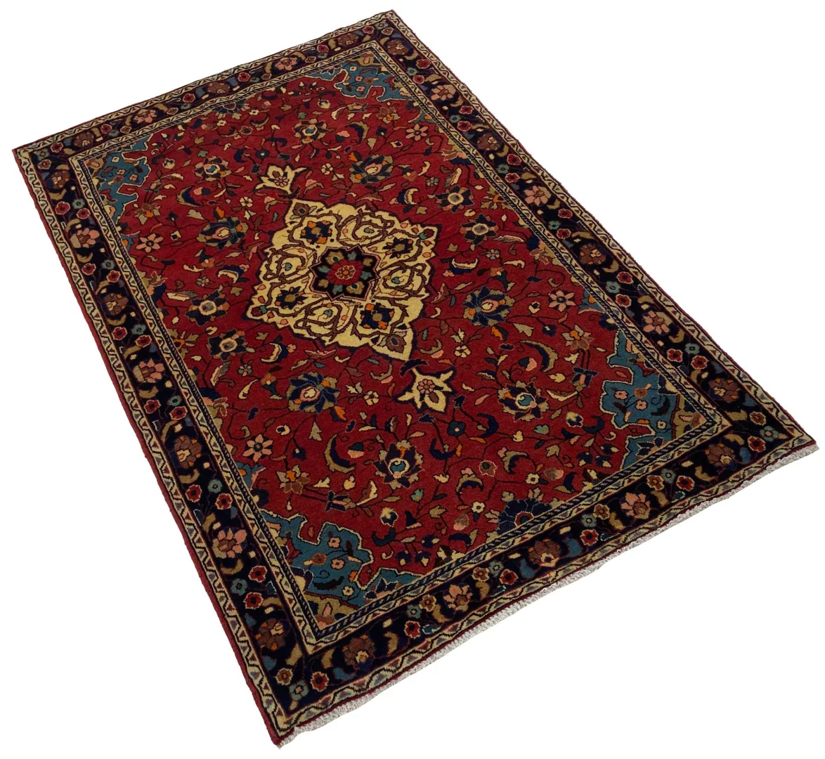 Perserteppich Sarough 155 x 104 cm Wolle handgeknüpft