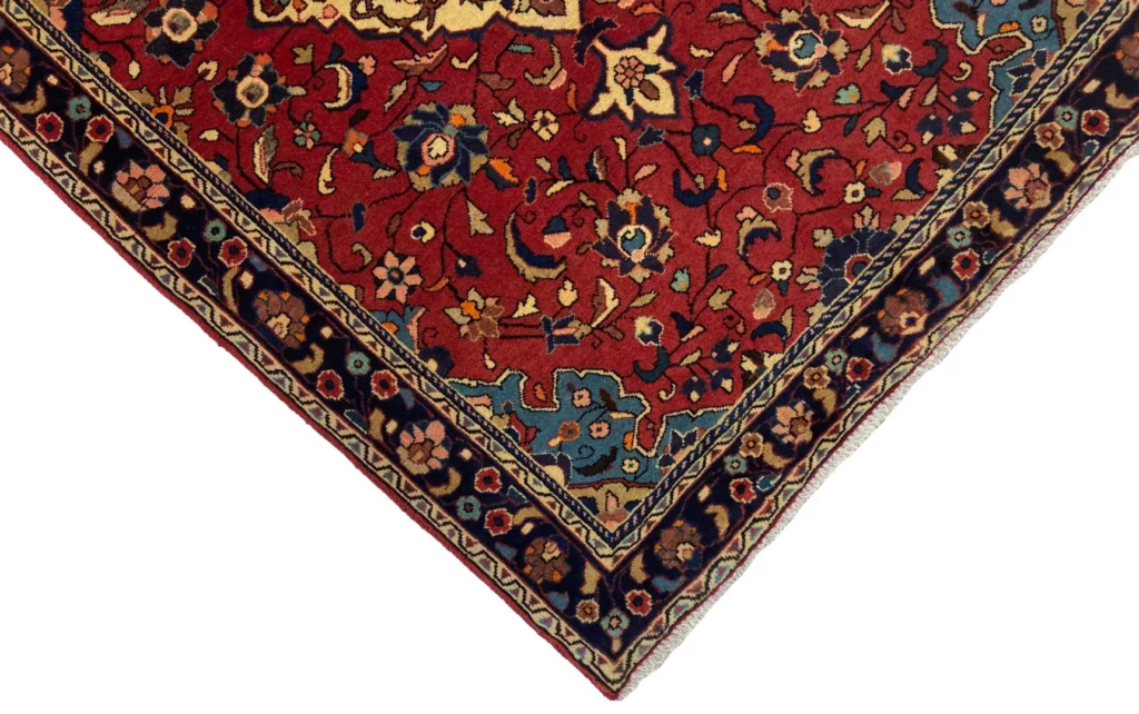 Perserteppich Sarough 155 x 104 cm Wolle handgeknüpft