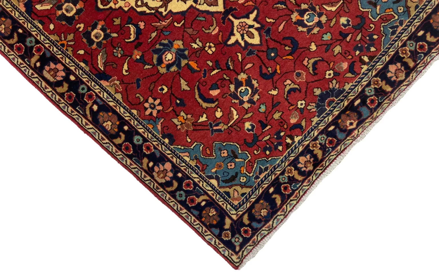 Perserteppich Sarough 155 x 104 cm Wolle handgeknüpft