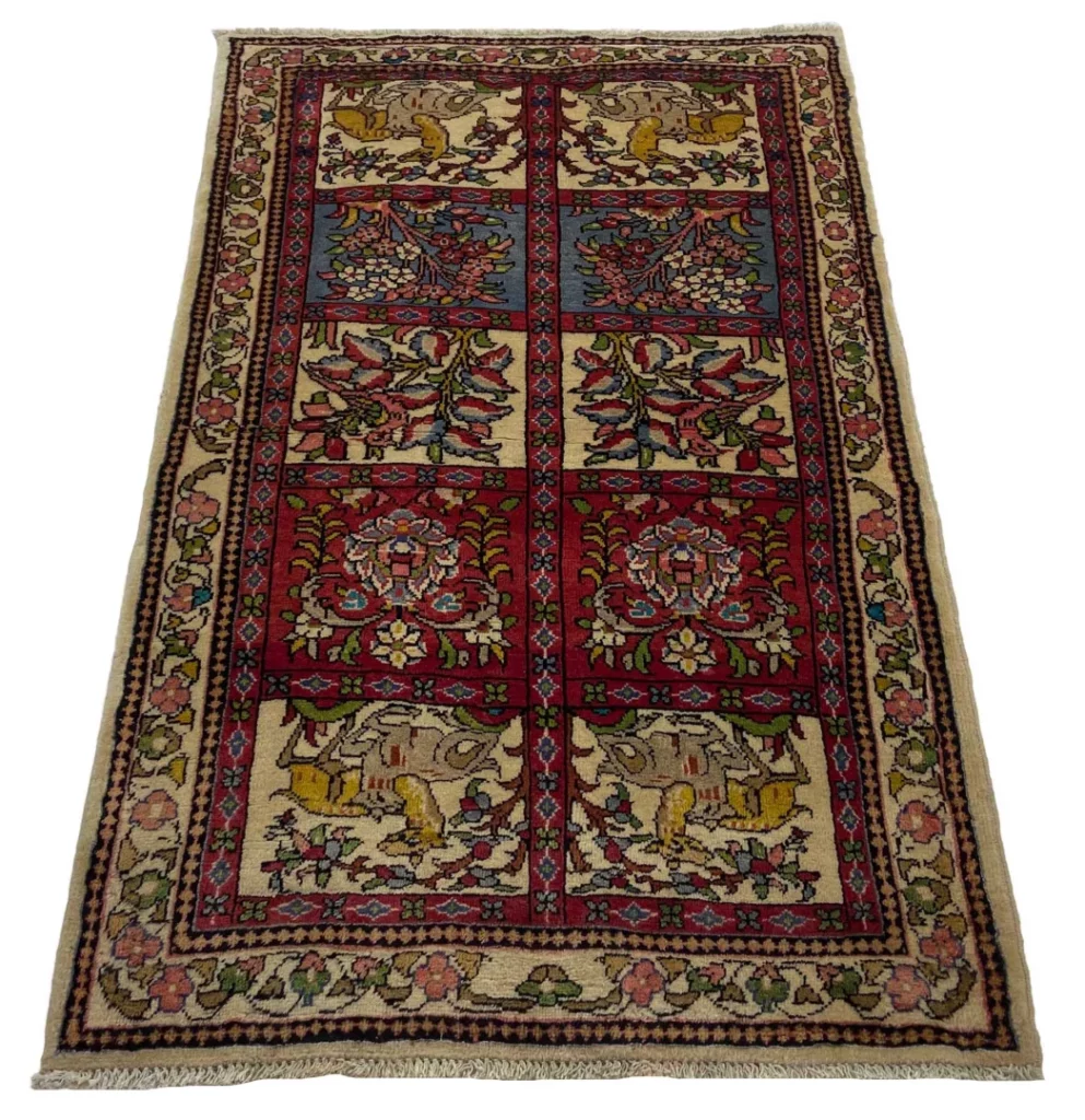 Perserteppich Sarough 160 x 95 cm Wolle handgeknüpft