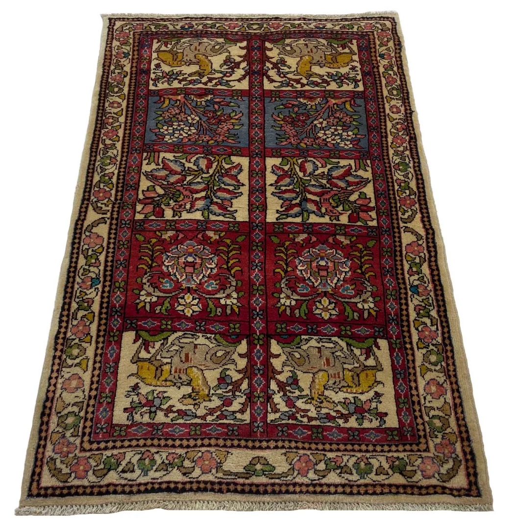 Perserteppich Sarough 160 x 95 cm Wolle handgeknüpft