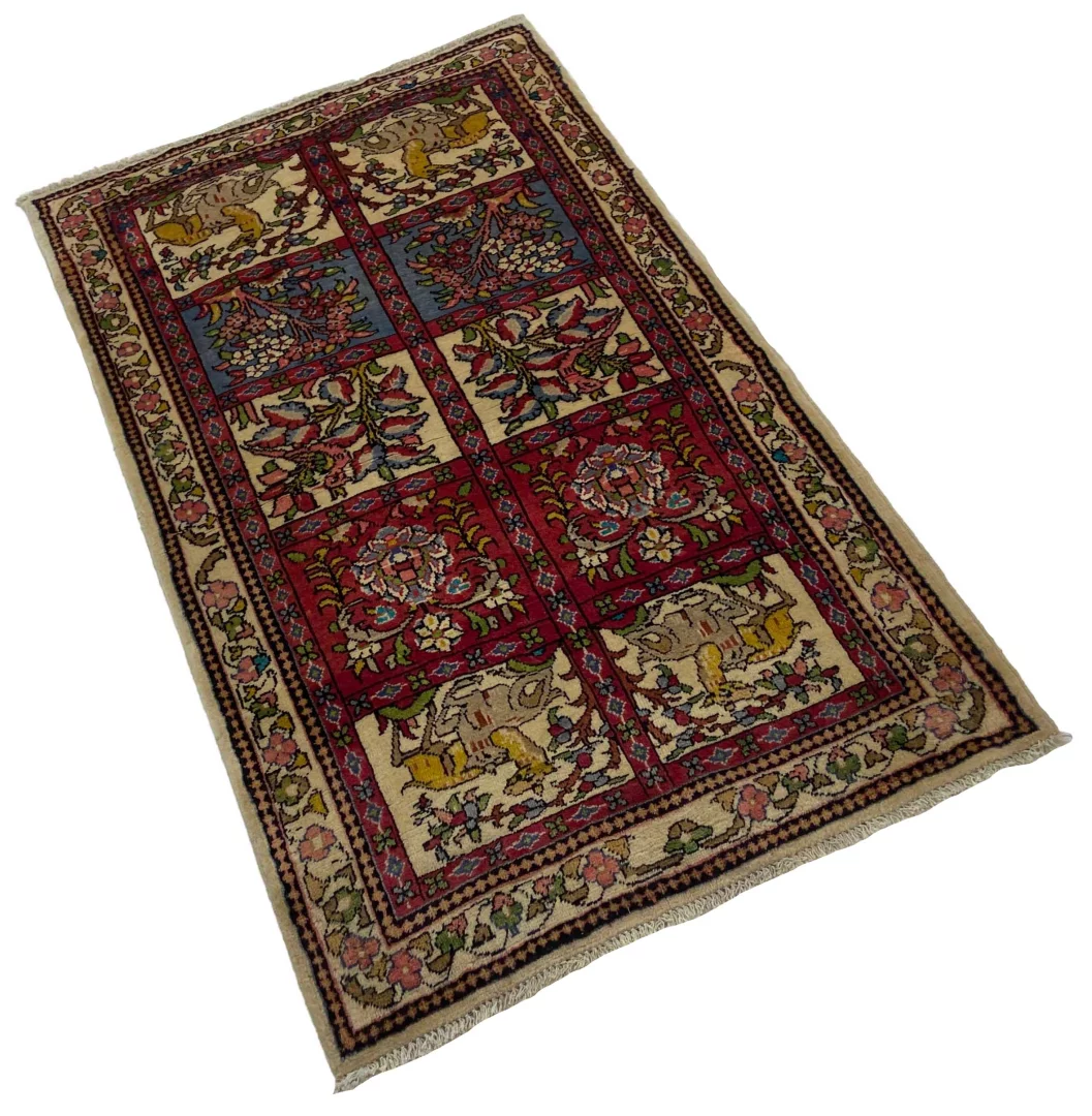 Perserteppich Sarough 160 x 95 cm Wolle handgeknüpft