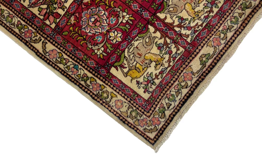 Perserteppich Sarough 160 x 95 cm Wolle handgeknüpft
