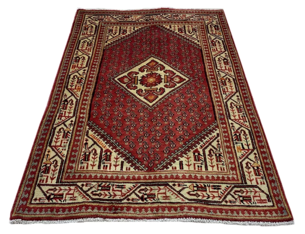 Perserteppich Sarough 168 x 107 cm Wolle handgeknüpft
