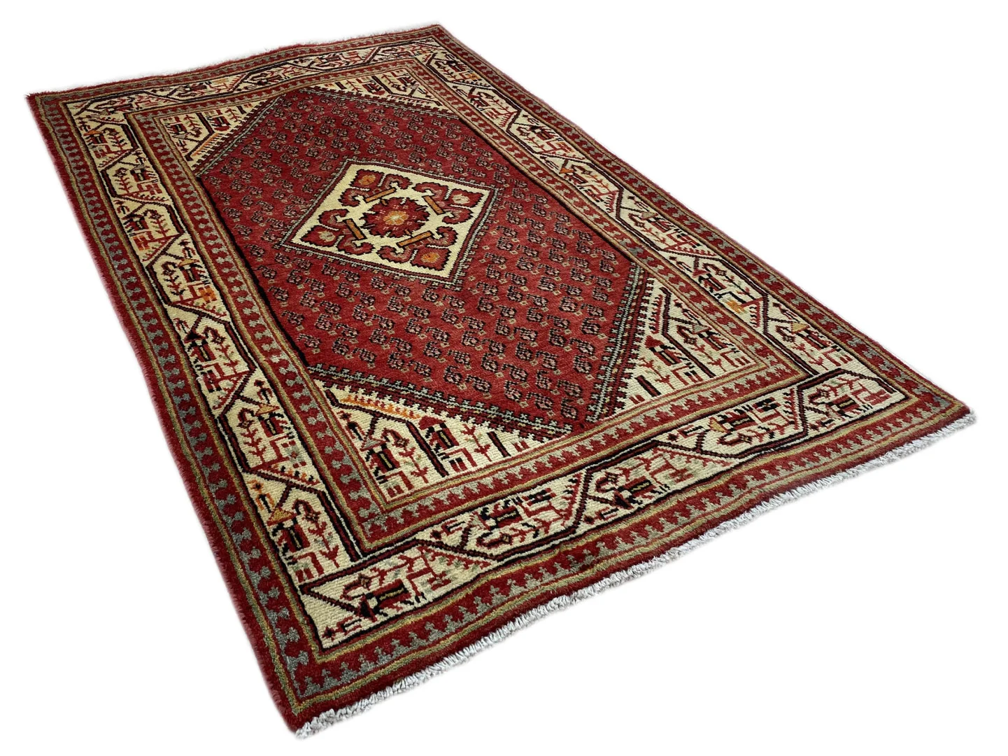 Perserteppich Sarough 168 x 107 cm Wolle handgeknüpft