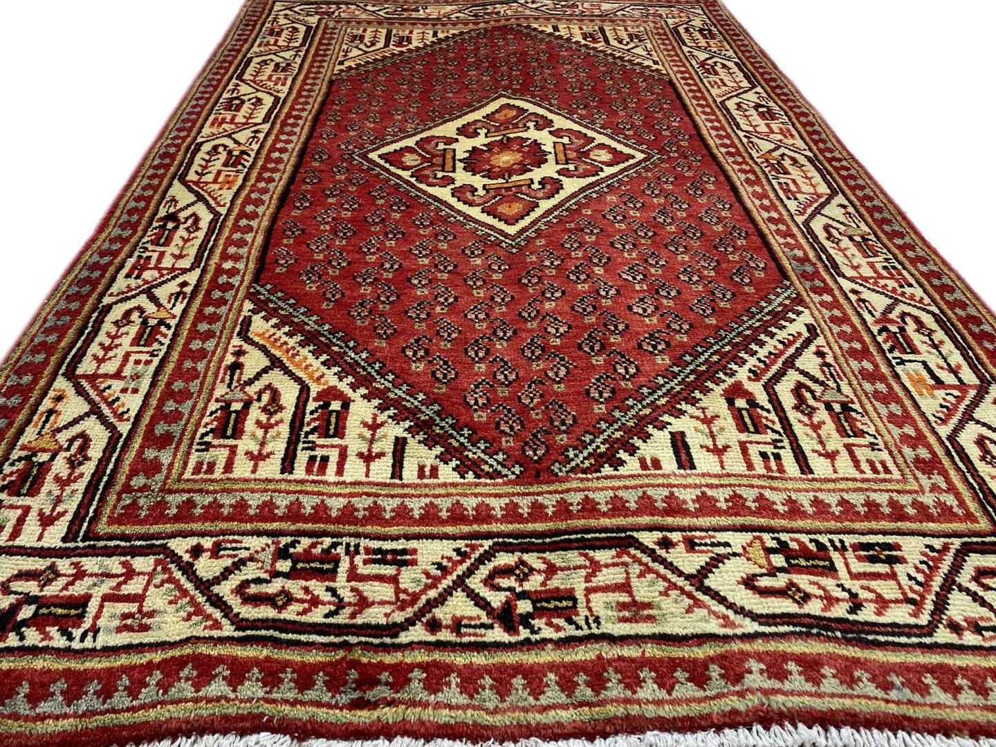Perserteppich Sarough 168 x 107 cm Wolle handgeknüpft