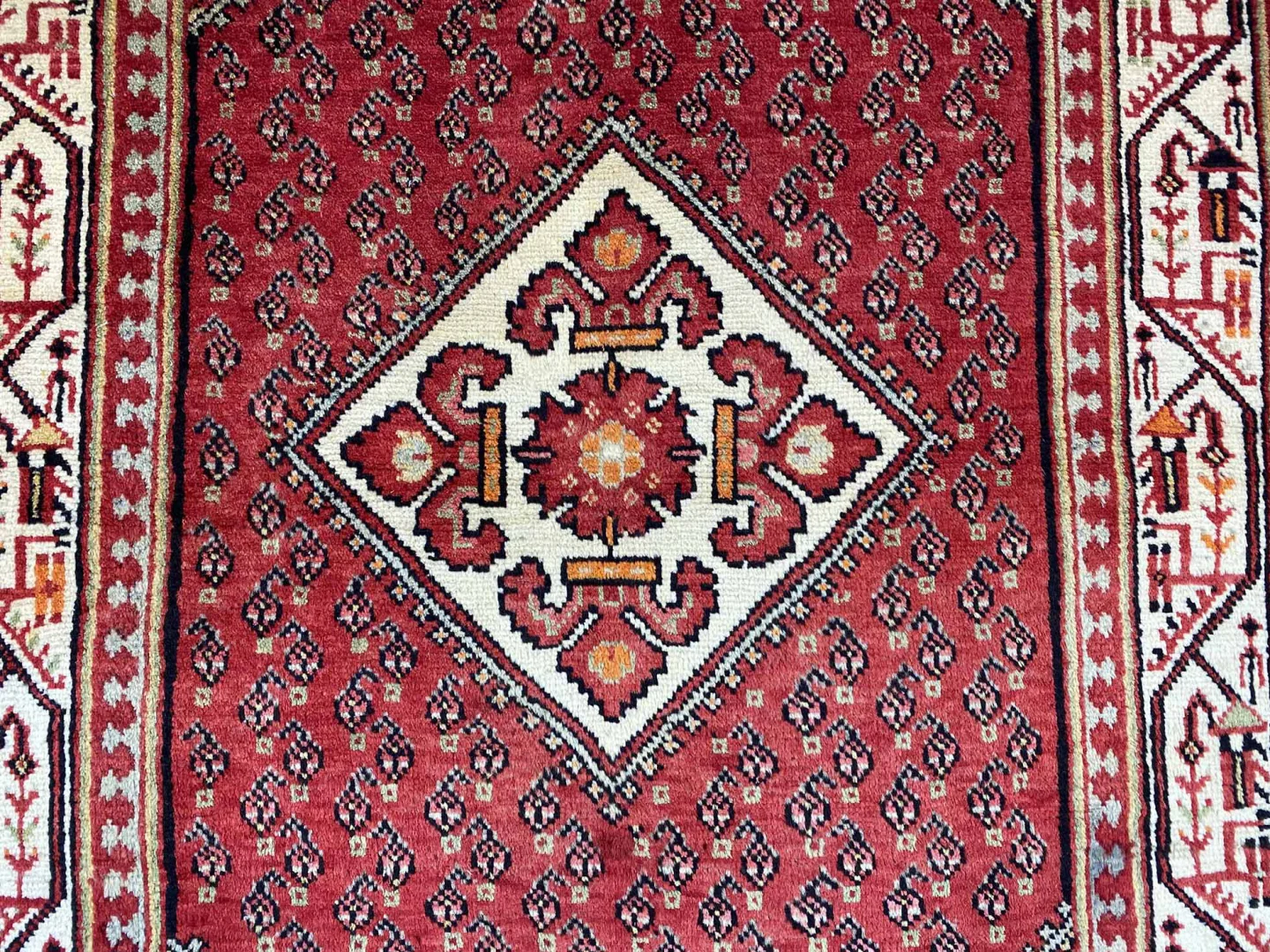 Perserteppich Sarough 168 x 107 cm Wolle handgeknüpft