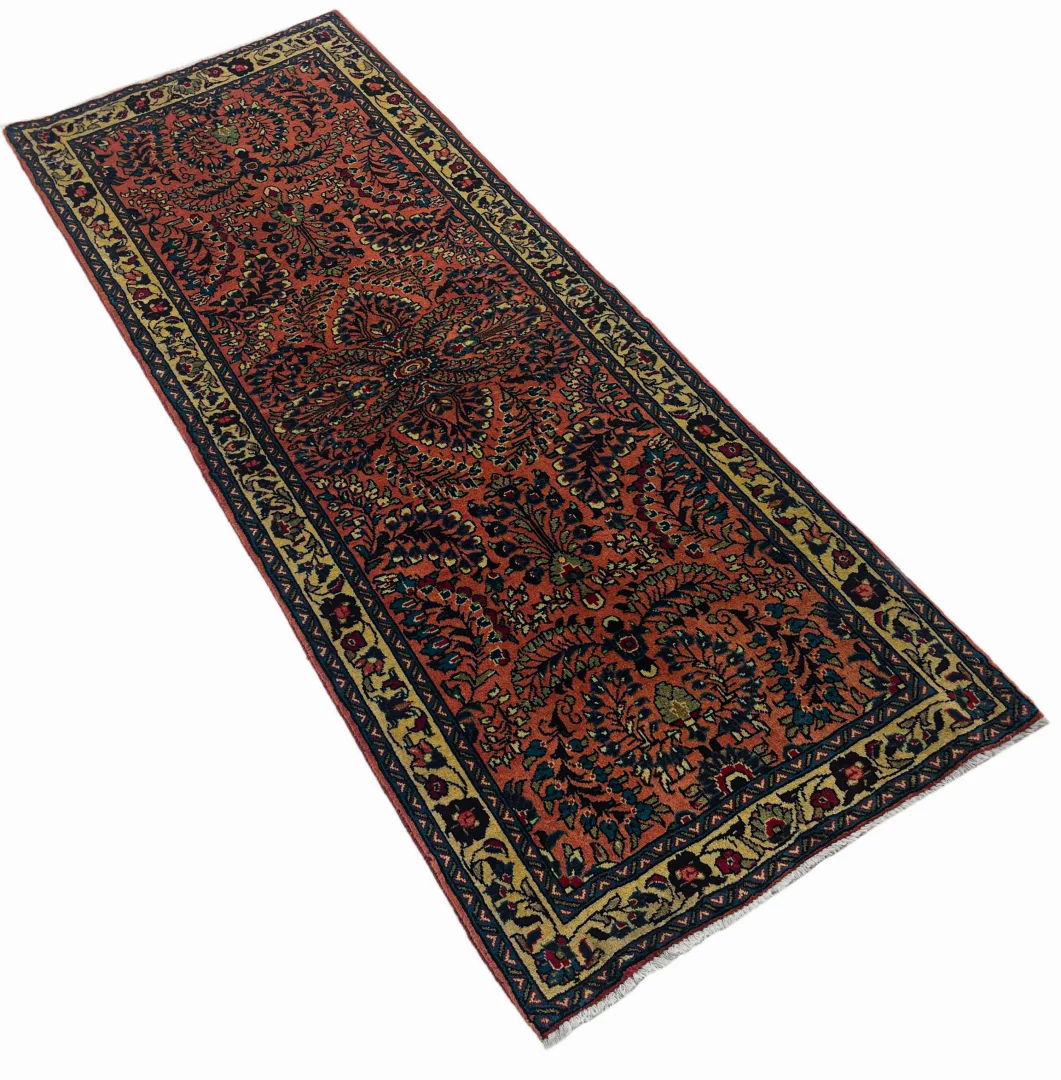 Perserteppich Sarough 205 x 78 cm handgeknüpft