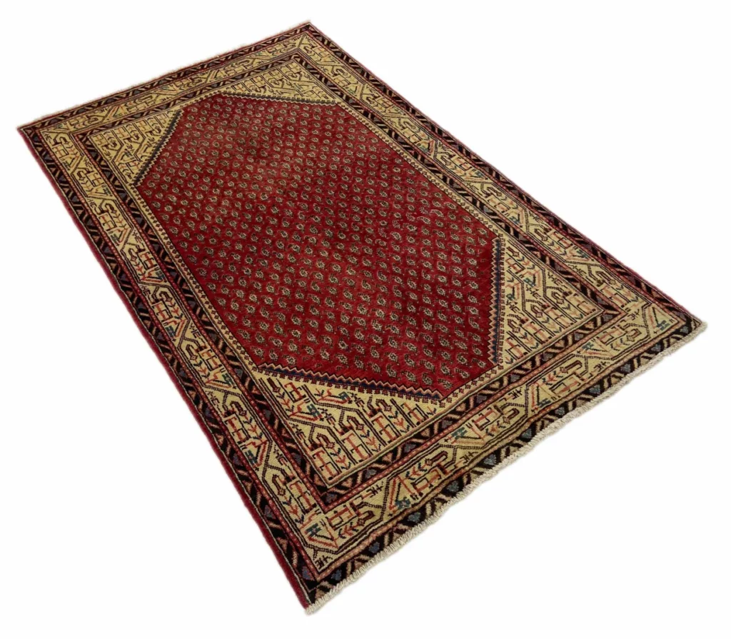 Perserteppich Sarough 206 x 131 cm Wolle handgeknüpft