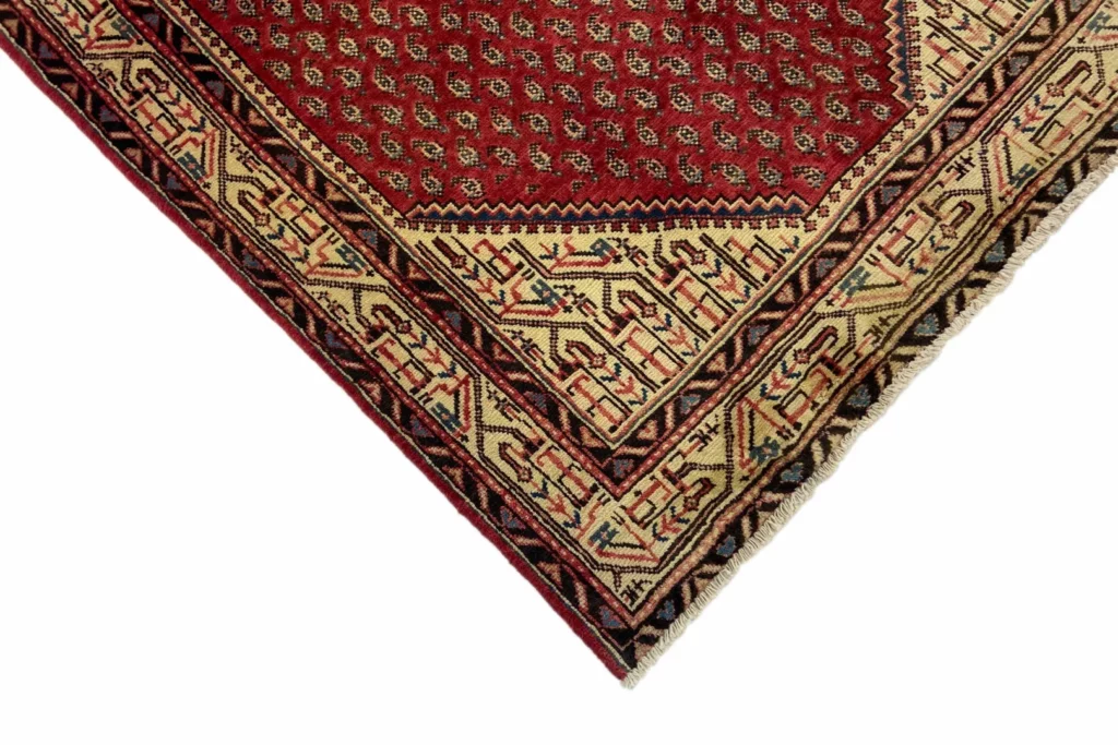 Perserteppich Sarough 206 x 131 cm Wolle handgeknüpft