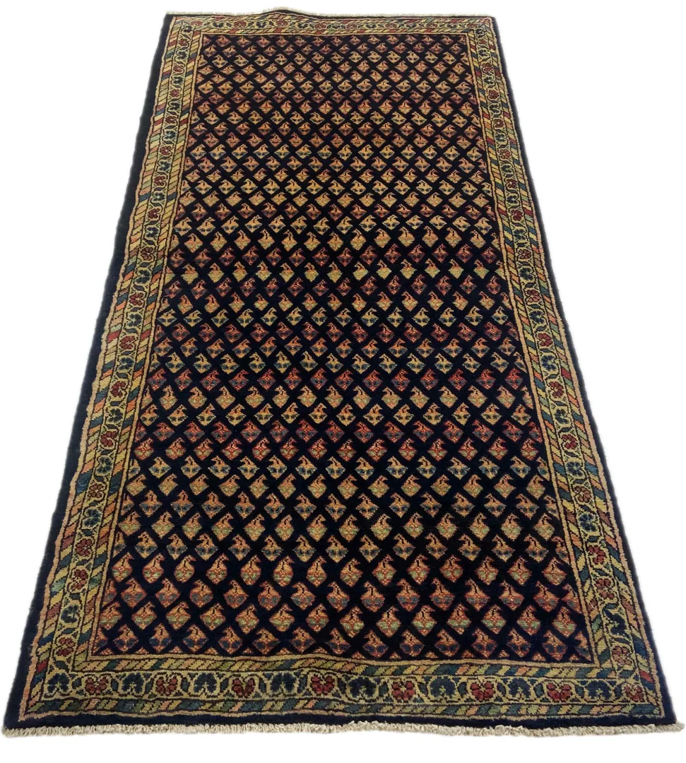 Perserteppich Sarough 225 x 104 cm Wolle handgeknüpft