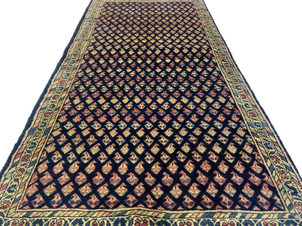 Perserteppich Sarough 225 x 104 cm Wolle handgeknüpft