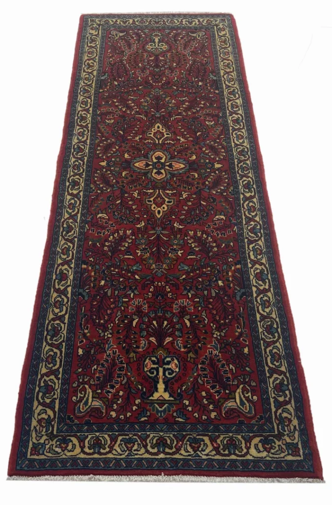 Perserteppich Sarough 224 x 80 cm Wolle handgeknüpft