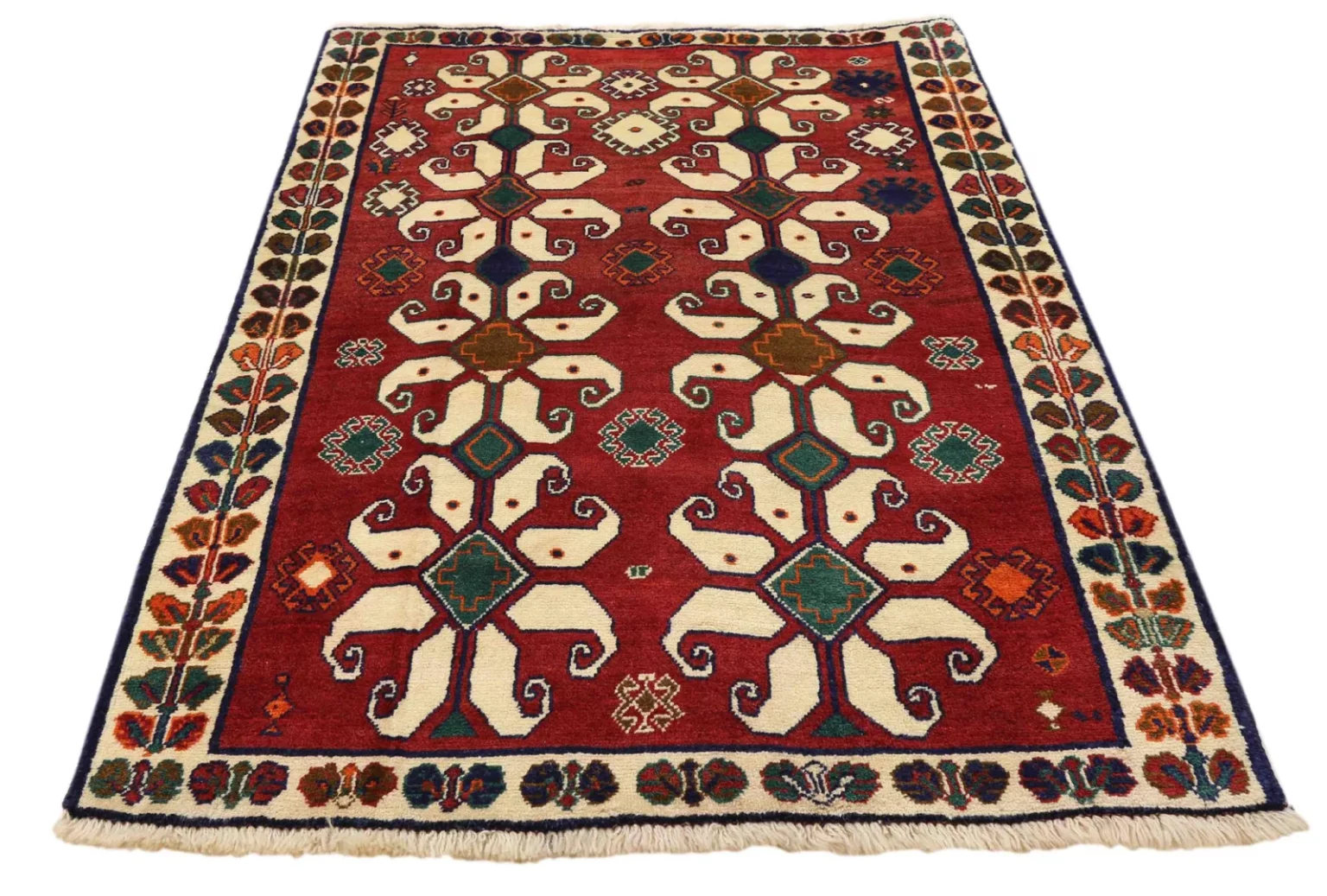 Perserteppich Shiraz 203 x 127 cm Wolle handgeknüpft