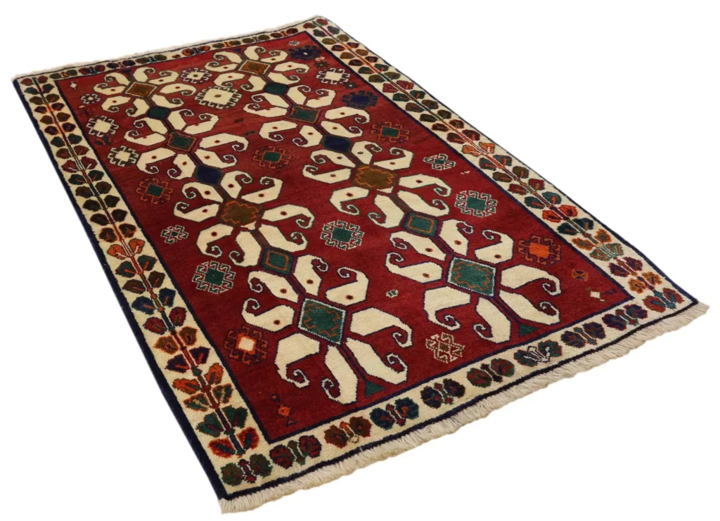 Perserteppich Shiraz 203 x 127 cm Wolle handgeknüpft