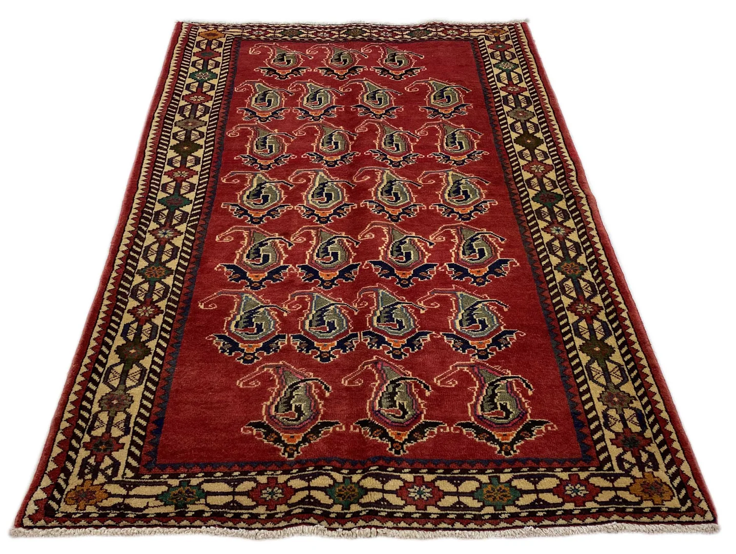 Perserteppich Shiraz 223 x 128 cm Schurwolle handgeknüpft