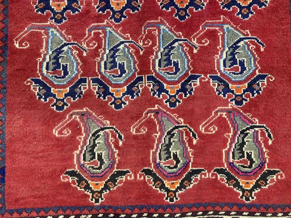 Perserteppich Shiraz 223 x 128 cm Schurwolle handgeknüpft