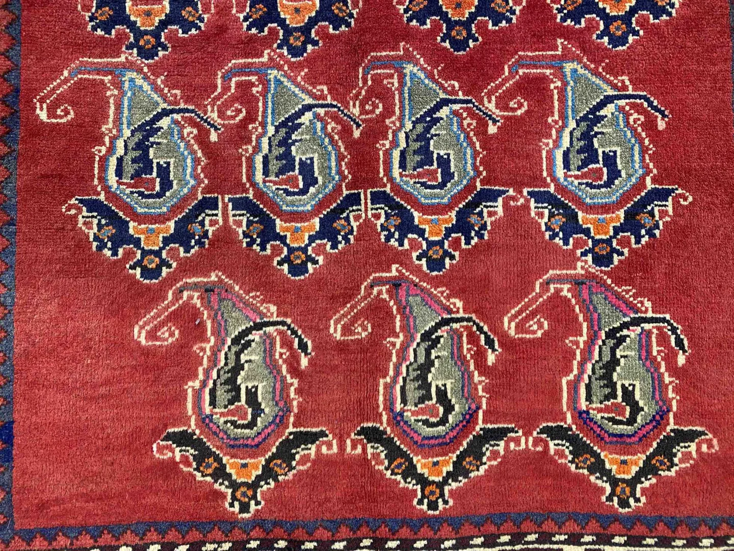 Perserteppich Shiraz 223 x 128 cm Schurwolle handgeknüpft
