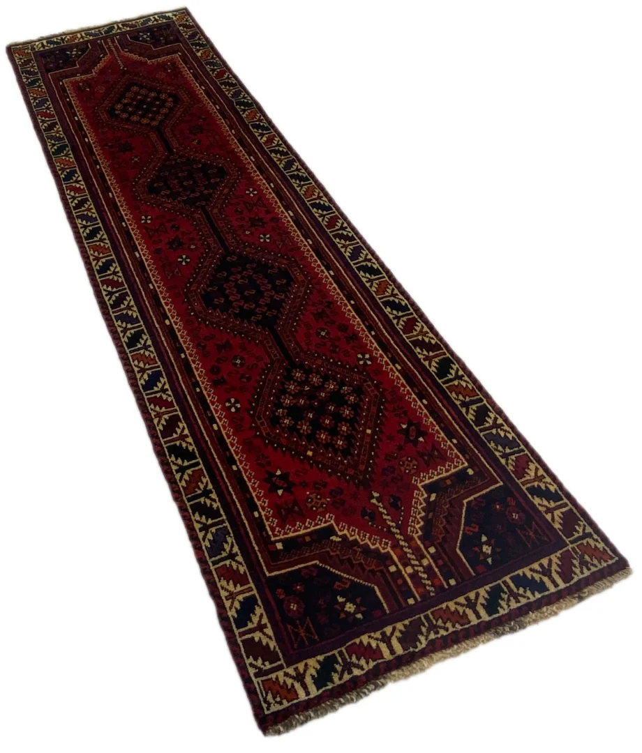 shiraz-orientteppich-300-x-86-cm-100000-knoten-m-handgeknupft-2 Perserteppich Shiraz 300 x 86 cm Schurwolle handgeknüpft