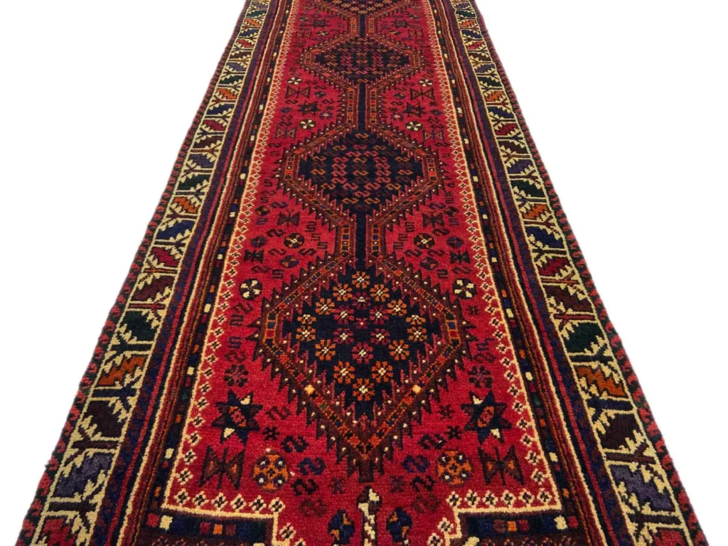 shiraz-orientteppich-300-x-86-cm-100000-knoten-m-handgeknupft-3 Perserteppich Shiraz 300 x 86 cm Schurwolle handgeknüpft