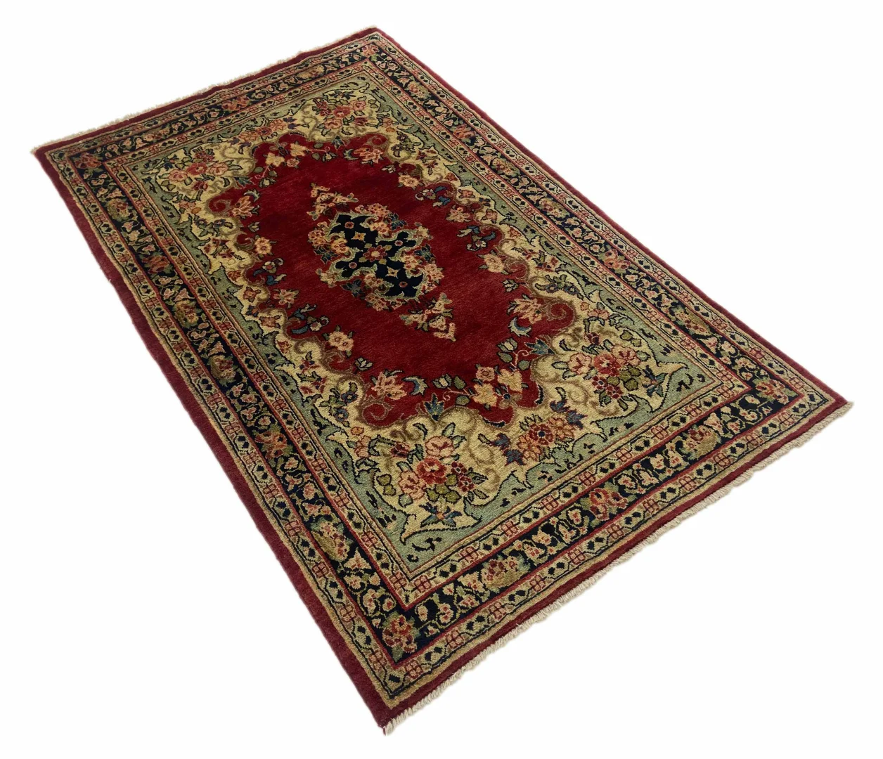 Perserteppich Zandschan 195 x 124 cm Baumwolle handgeknüpft