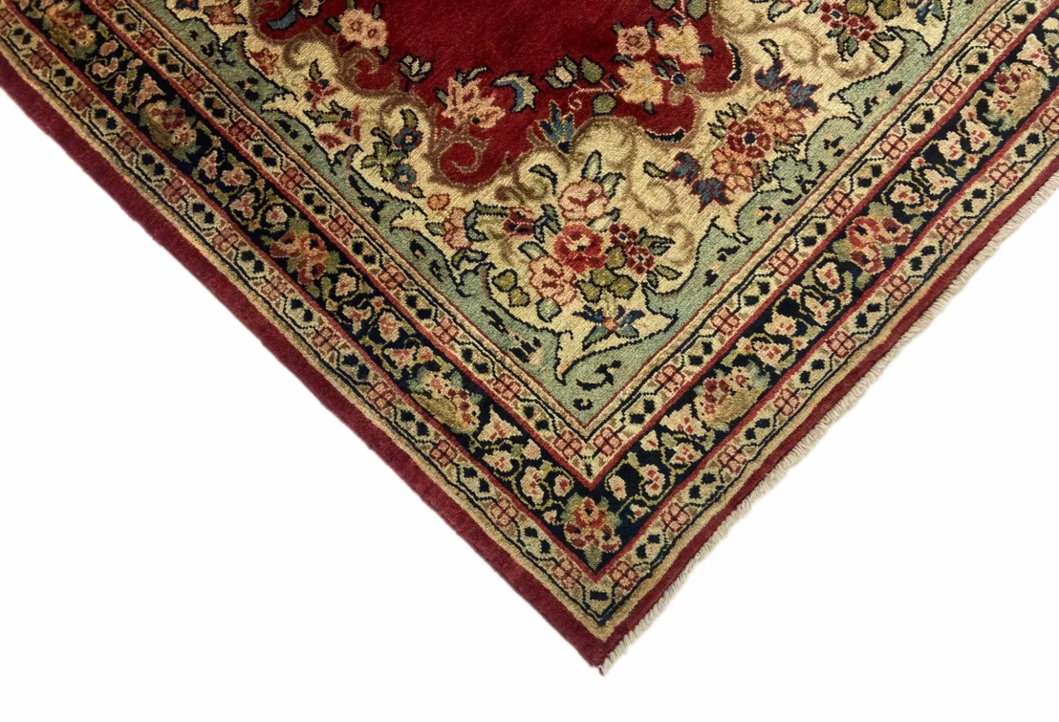 Perserteppich Zandschan 195 x 124 cm Baumwolle handgeknüpft