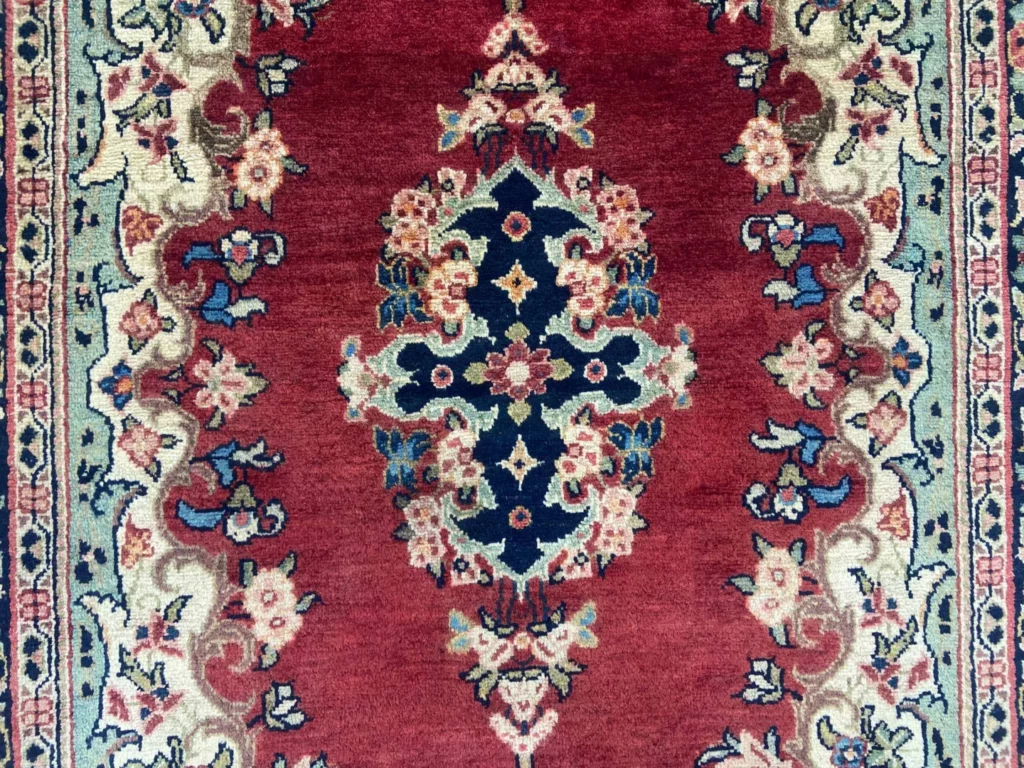 Perserteppich Zandschan 195 x 124 cm Baumwolle handgeknüpft