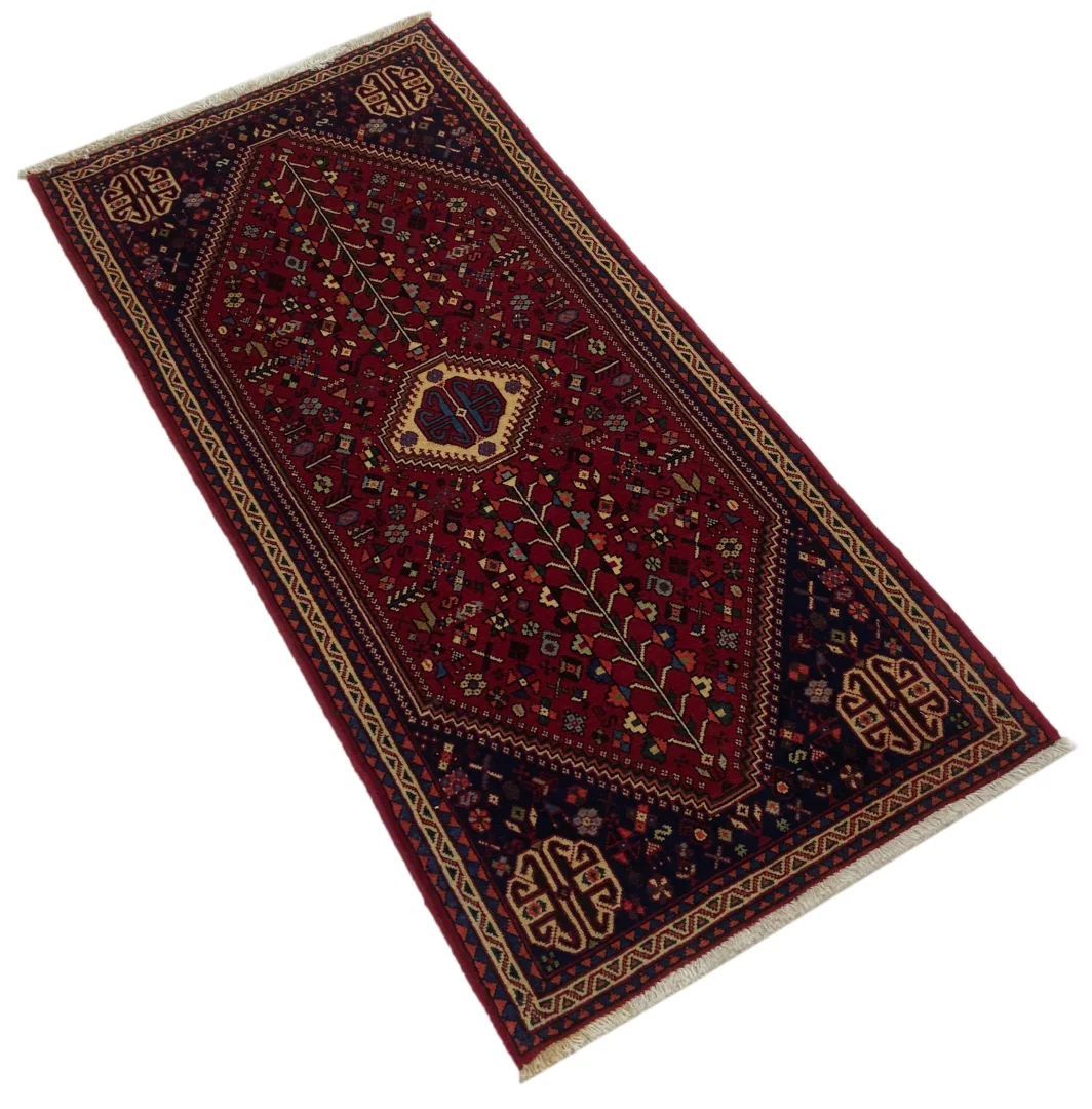 Perserteppich Abadeh 140 x 65 cm Wolle handgeknüpft