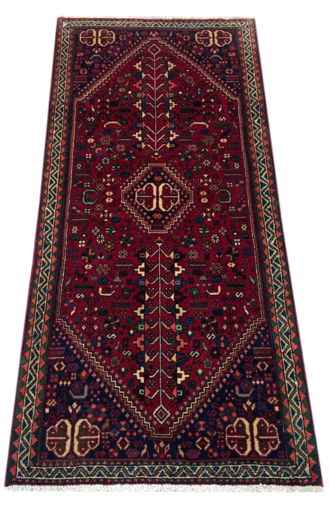 Perserteppich Abadeh 148x66 cm Wolle handgeknüpft